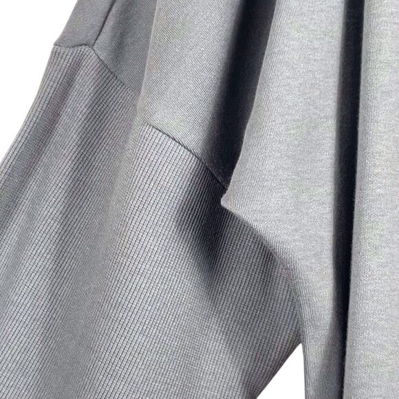 PACT Airplane Wrap Cardigan Sweater Size M/L Green Organic Cotton Open Front EUC - Picture 3 of 16